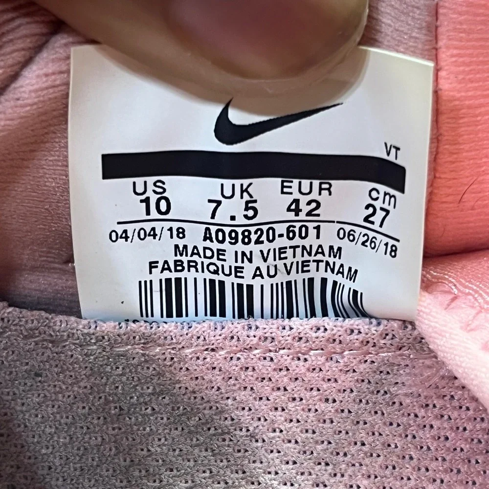 Nike Odyssey React Women's Running Shoes Pink Athletic Sneakers Size‎ 10
